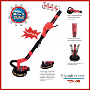 710W 225mm Long Handle Drywall Sander with Sand Glow