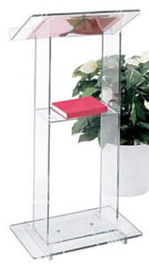 Modern Organic Glass Acrylic Podium (BTR-M1010)